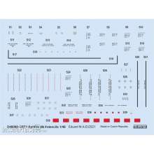 Eduard Accessories D48088 - 1:48 Spitfire Mk.V stencils 1/48 for EDUARD