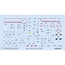 Eduard Accessories D48098 - 1:48 A6M2 stencils 1/48 EDUARD