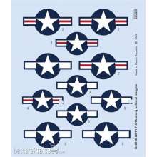 Eduard Accessories D48102 - 1:48 F-6 Mustang national insignia for EDUARD