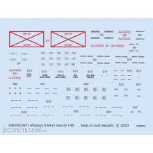 Eduard Accessories D48108 - 1:48 Mosquito B Mk.IV stencils for TAMIYA/REVELL