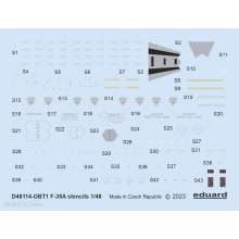 Eduard Accessories D48114 - 1/48 F-35A stencils 1/48