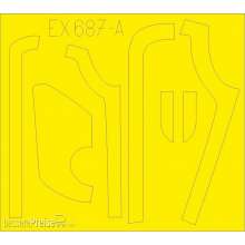 Eduard Accessories EX687 - B-17G antiglare panels (DL & BO production) for HKM in 1:48