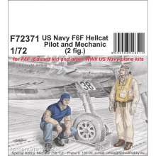 CMK 129-F72371 - US Navy F6F Hellcat Pilot and Mechanic in 1:72