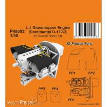 CMK P48002 - 1:48 L-4 Grasshopper Engine (Continental O-170-3)