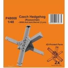 CMK P48008 - 1:48 Czech Hedgehog (Rozsochá?) - WWII Anti-tank Barrier (2 pcs) 1/48