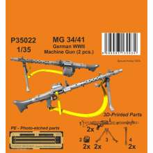 CMK P35022 - 1/35 MG 34/41 German WWII Machine Gun (2 pcs.) 1/35