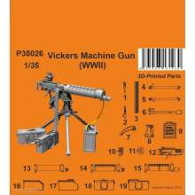 CMK 129-P35026 - 1/35 Vickers Machine Gun (WWII variant) 1/35