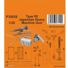 CMK 129-P35028 - 1:35 Type 92 Japanese Heavy Machine Gun 1/35