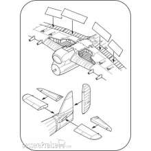 CMK 129-7280 - Typhoon Mk.I-Control surfaces set for Ai in 1:72