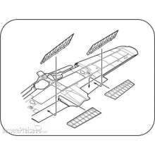 CMK 129-7284 - A6M5 Zero-Control surfaces set for Tami in 1:72