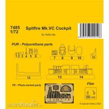 CMK 129-7485 - 1:72 Spitfire Mk.VC Cockpit / for Airfix kit