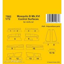 CMK 129-7502 - 1:72 Mosquito B Mk.XVI Control Surfaces / for 1/72 Airfix kit