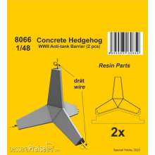 CMK 8066 - 1/48 Concrete Hedgehog - WWII Anti-tank Barrier (2 pcs.) 1/48