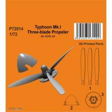 CMK 129-P72014 - 1:72 Typhoon Mk.I Three-blade Propeler 1/72