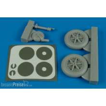 Aires 2138 - 1:32 Bf 109F wheels & masks for Trumpeter