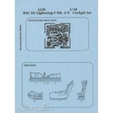 Aires 4320 - 1:48 Lightning F Mk. 2/6 Cockpit Set für Airfix Bausatz