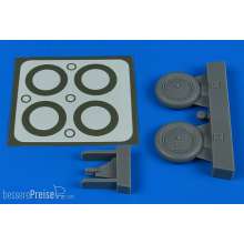 Aires 4799 - 1:48 I-153 wheels & paint masks for ICM/Hasegawa