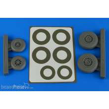 Aires 4841 - 1:48 A-26B/C (B-26B/C) Invader wheels & paint masks early for ICM