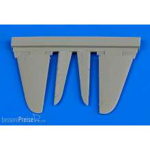 Aires 7336 - 1:72 A6M2 Zero control surfaces for Tamiya