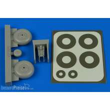 Aires 7364 - 1:72 Wellington wheels & Paint masks (early) for Airfix