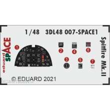 Eduard Accessories 3DL48007 - Spitfire Mk.II SPACE 1/48 for EDUARD in 1:48