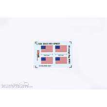 Eduard Accessories 3DL53001 - 1:350 US ensign flag WWII SPACE