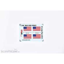 Eduard Accessories 3DL53002 - 1:350 US ensign flag modern SPACE