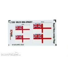 Eduard Accessories 3DL53004 - 1:350 Royal Navy ensign flags SPACE