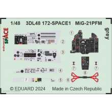 Eduard Accessories 3DL48172 - 1:48 MiG-21PFM grey SPACE 1/48 EDUARD