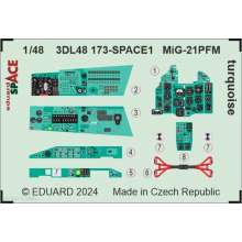 Eduard Accessories 3DL48173 - 1:48 MiG-21PFM turquoise SPACE 1/48 EDUARD