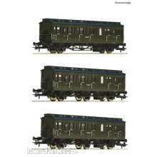 Roco 74020 - 3-tlg. Set: Personenwagen, PKP