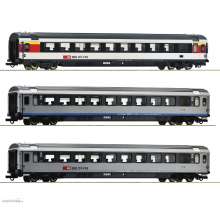 Roco 74022 - 3-tlg. Set 2: EuroCity-Wagen EC 7, SBB