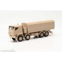 Herpa 746984 - Iveco Trakker 8x8 geschützt Pritschen-LKW sandbeige