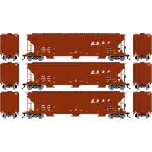 Athearn ATH-2484 - HO ATH FMC 4700 Covered Hopper BNSF #436321/436533/436748 (3)