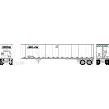 Athearn ATH-2615 - HO ATH 45´ Fruehauf Z-Van Trailer Smooth Side BMDZ #633322