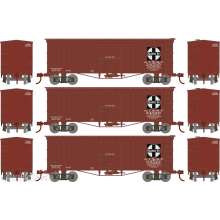 Athearn RND-2345 - HO RND 36´ Old Time Box Car ATSF #24522/24529/24535 (3)