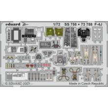 Eduard Accessories SS758 - 1:72 F-4J, for FINE MOLDS