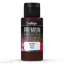 Vallejo 762018 - Sepia-Schwarz, Matt, 60 ml