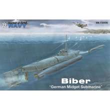 MPM 100-SN72006 - Kleinkampfbände Biber´German Midget Submarine´ in 1:72