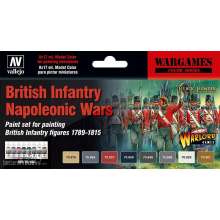 Vallejo 770163 - Farbset, Britische Infanterie,Napoleonische Kriege