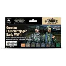 Vallejo 770185 - Farb-Set, Deutsche Fallschirmjäger WWII, früh