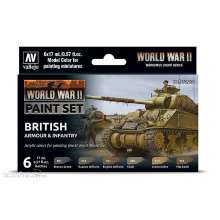 Vallejo 770204 - Farb-Set, Britische Panzerung und Infanterie, WWII