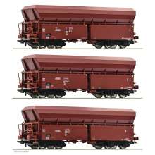 Roco 77037 - 3-tlg. Set: Selbstentladewagen, PKP Cargo