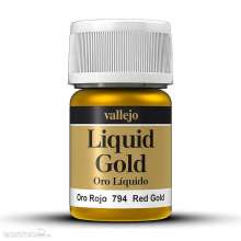 Vallejo 770794 - Rotgold, auf Alkohol-Basis, Metallic, 35 ml