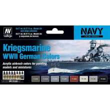 Vallejo 771615 - Farbset, Kriegsmarine WWII