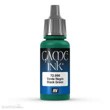 Vallejo 772090 - Black Green Ink, 17 ml