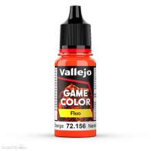 Vallejo 772156 - Fluoreszierendes Orange, 18 ml