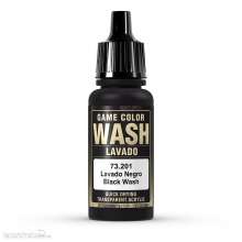 Vallejo 773201 - Wash-Colour, Schwarz, 17 ml