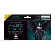 Vallejo 774102 - Farb-Set, Malefic Flesh, 8 x 17 ml