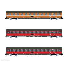 Arnold HN4391 - ÖBB, EuroCity Mozart, 3-tlg., 2. Klasse, Orange/Rot